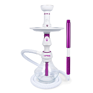 Narguile Completo Triton Viper SV - Branco/Purple