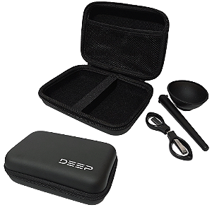 Kit Case Bag Deep Grande + Tesoura + Tubete + Cuia - Preto