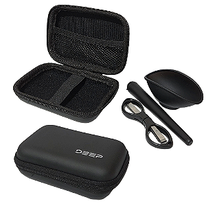Kit Case Bag Deep Pequena + Tesoura + Tubete + Cuia - Preto