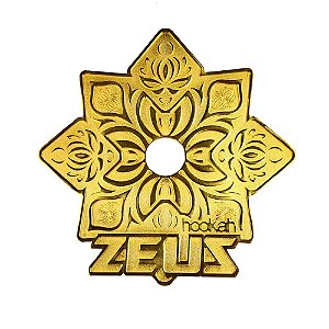 Prato Zeus Hookah Elemental - Dourado