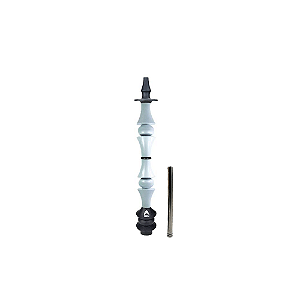 Stem Narguile Marajah Hookah Umbrella Grande Preto/Branco Fusion