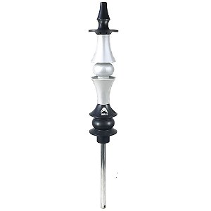 Stem Narguile Marajah Hookah Umbrella Médio Preto/Branco Fusion