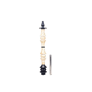 Stem Narguile Marajah Hookah Umbrella Grande Preto/Marmore
