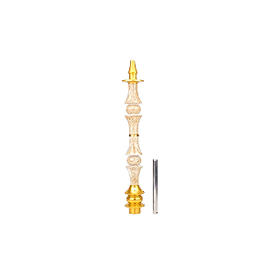 Stem Narguile Marajah Hookah Umbrella Grande Dourado/Marmore