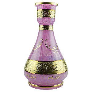 Vaso Bohemian Egermann Teardrop 1001 Nights 30cm - Hot Pink