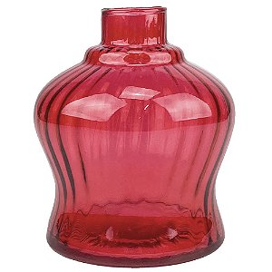 Vaso ZH Mini Ron Rigado - Vermelho