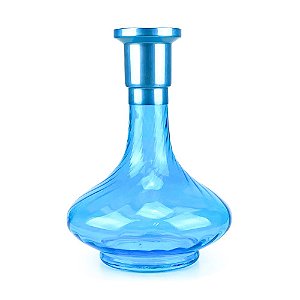 Vaso ZH Genie 30cm Rigado - Azul Claro/Azul