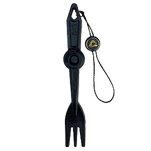 Garfo e Furador Zord Hookah Mekahfork - Preto