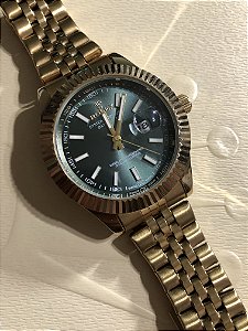 Rolex DateJust 36 Dourado com fundo verde AAA