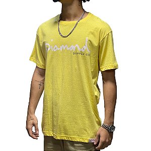 CAMISETA DIAMOND SUPPLY OG SCRIPT TEE - BANANA