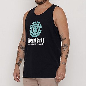 CAMISETA REGATA ELEMENT VERTICAL - PRETA