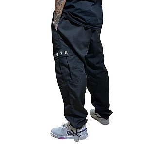 CALÇA FOTON NEW CARGO TACTEL RIPSTOP - BLACK/BLACK