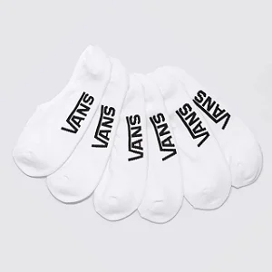 Meia Vans Class Super No Show 41/45 White (3 Pares)