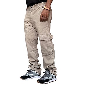 Calça Black Sheep Cargo Sarja - BeGe Claro