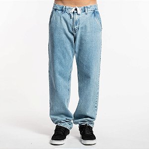 CALCA DC SHOES JEANS WORKER OVERSIZE DENIM BLUE