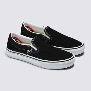 TÊNIS VANS SKATE SLIP-ON BLACK WHITE