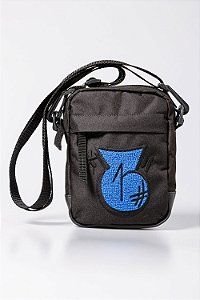 Shoulder Bag Chronic 008 Embroidery Blue  - Preta