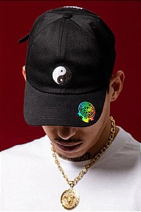 Boné CHRONIC Dad Hat Aba Curva Yin Yang - Fum Black