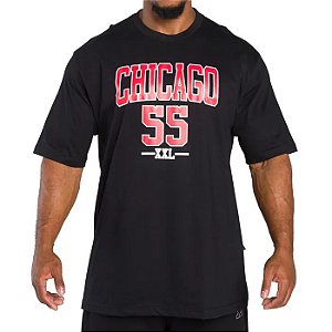 Camiseta XXL Big 2/GG CHICAGO - Preta ( Tamanho Big )