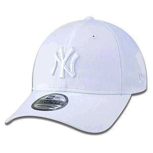 Boné New Era 9TWENTY MLB New York Yankees Aba Curva Branco