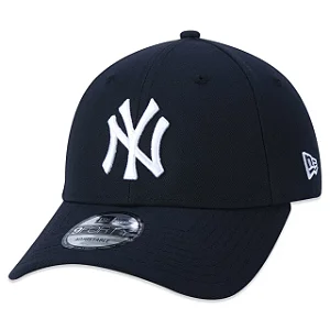 Boné New Era 9FORTY Snapback MLB New York Yankees Aba Curva Azul Marinho