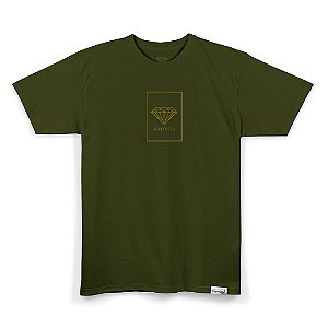 Camiseta Diamond Supply Square Tee - Forest