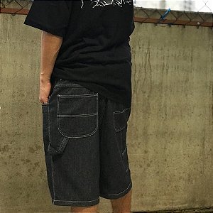 Bermuda Foton Jeans Destroyer Carpinteiro Preto