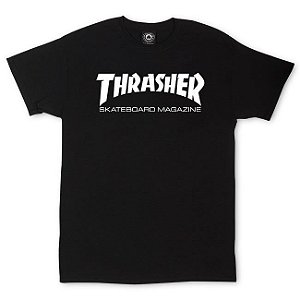 CAMISETA THRASHER SKATEBOARD MAGAZINE - PRETA/BRANCO