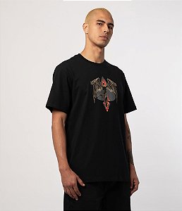 CAMISETA MCD ESPECIAL ANJO FOGO ESPADA - PRETA
