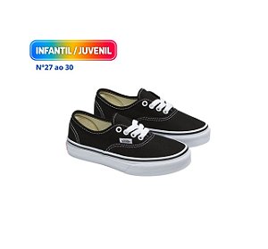 Tênis Vans Authentic Infantil Black True White