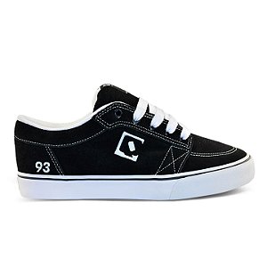 Tênis QIX Ninety Three 93 Vulcan 07 Preto/Branco