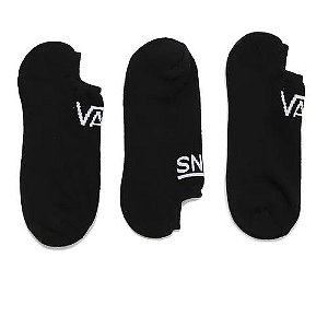 MEIA VANS CLASSIC KICK (3 PARES) PRETA - 30 ao 35