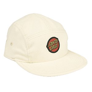 Boné Santa Cruz 5 Panel Classic Dot – Off White (Creme)