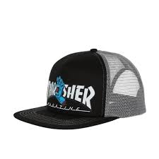 Boné Thrasher x Santa Cruz Screaming Hand - Preto Cinza