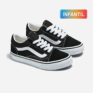Tênis Vans Old Skool Infantil Black True White