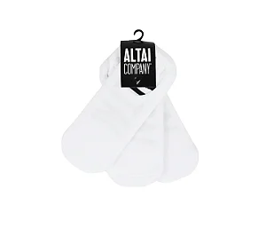 MEIA ALTAI SOQUETE BRANCA – PACK COM 3