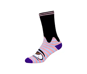 MEIA ALTAI LISTRADA ROXO OLHO
