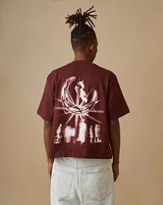 Camiseta Blunt Boxy Solace - Vinho