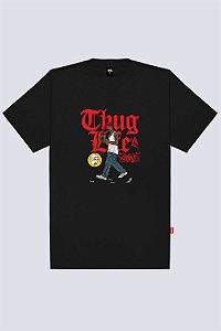 Camiseta Chronic 4325 Thug - Preta (Tamanho Big)