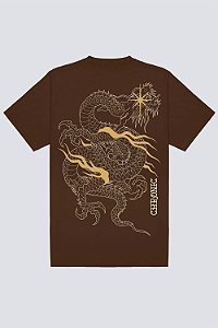 Camiseta Chronic Oversized Dragon 4295 - Marrom