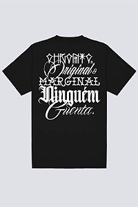 Camiseta Chronic Oversized Rua 4286 - Preta