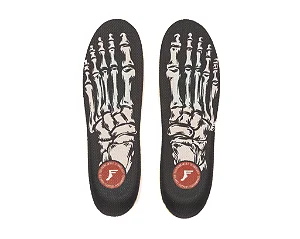 PALMILHA FOOTPRINT KINGFOAM ELITE ACTION SPORTS GEL MID SKELETON BLACK - M / 36 ao 42