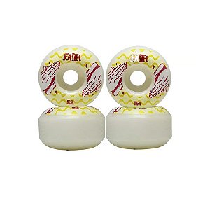 Roda Faith Hands Wave Yellow Made In USA 100a - 53mm