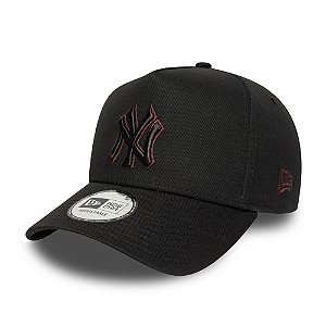 Boné New Era Yankees Black 9FORTY E-Frame - IMPORTADO