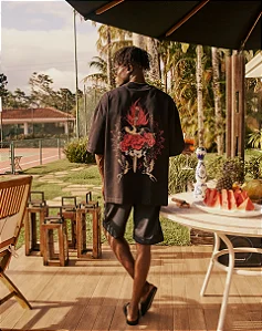 Camiseta Blunt Oversized Blessed - Preto