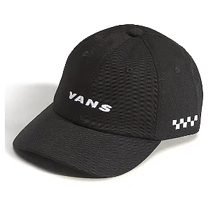 Boné Vans Men's Check Side Curved Bill - Black