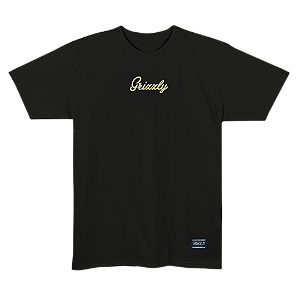 Camiseta Grizzly Mini Script Refr - Black