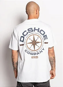 Camiseta Dc Shoes COMPASS Over Sized - Branca