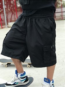 Bermuda Foton Ripstop Cargo - Preta