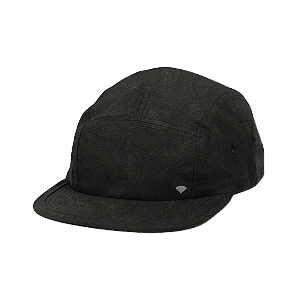 Boné Diamond 5 Panel Pin Camper - Full Black